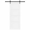 Liukuovi ORKDAL 83 x 211 cm Tekninen puu Valkoinen ja musta