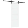 Liukuovi ORKDAL 78 x 211 cm Tekninen puu Valkoinen ja musta