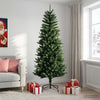 Artificial Hinged Christmas Tree 240 cm PE ja PVC Vihreä