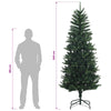 Artificial Hinged Christmas Tree 240 cm PE ja PVC Vihreä