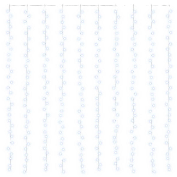 Valoverho 300 LEDiä Kylmä valkoinen 300 x 300 cm