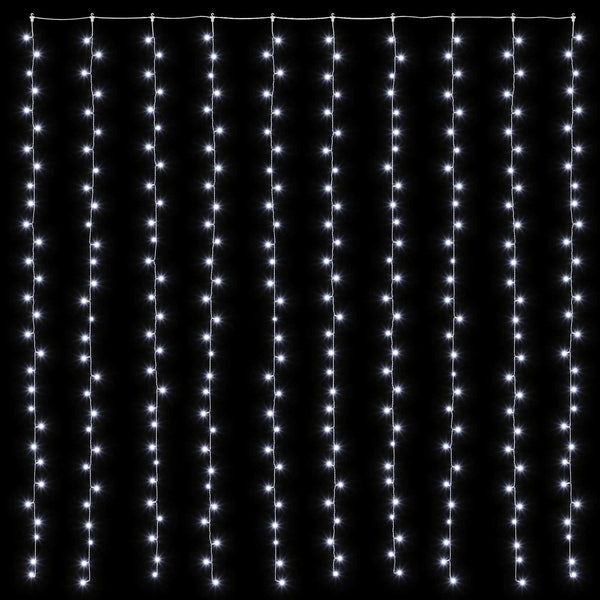 Valoverho 300 LEDiä Kylmä valkoinen 300 x 300 cm