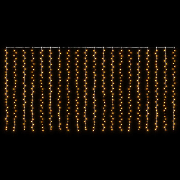 Valoverho 600 LEDiä Lämpimän Valkoinen 600 x 300 cm