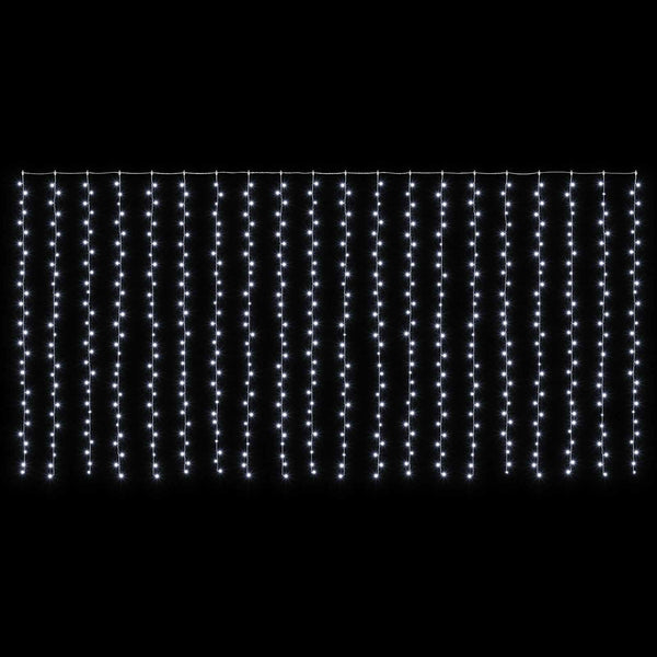 Valoverho 600 LEDiä Kylmä valkoinen 600 x 300 cm