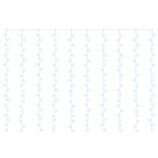 Valoverho 200 LEDiä Kylmä valkoinen 300 x 200 cm