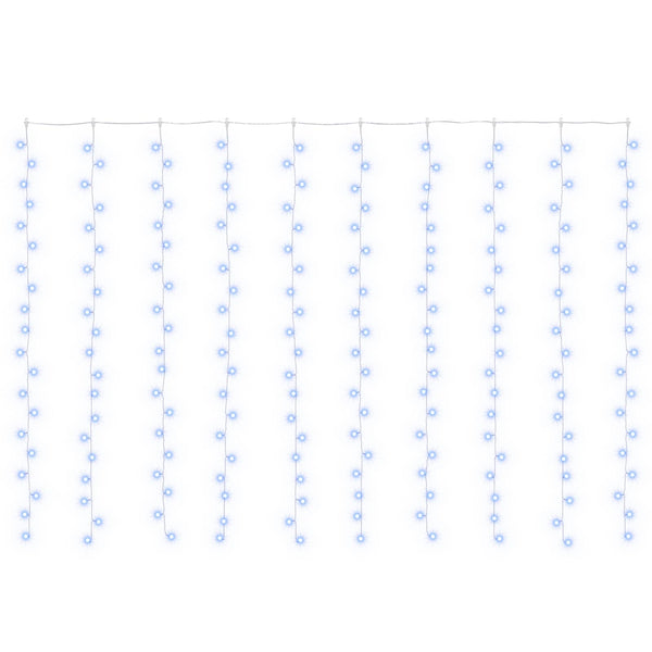 Valoverho 200 LEDiä Sininen 300 x 200 cm