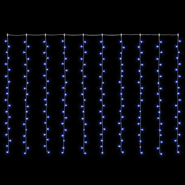 Valoverho 200 LEDiä Sininen 300 x 200 cm