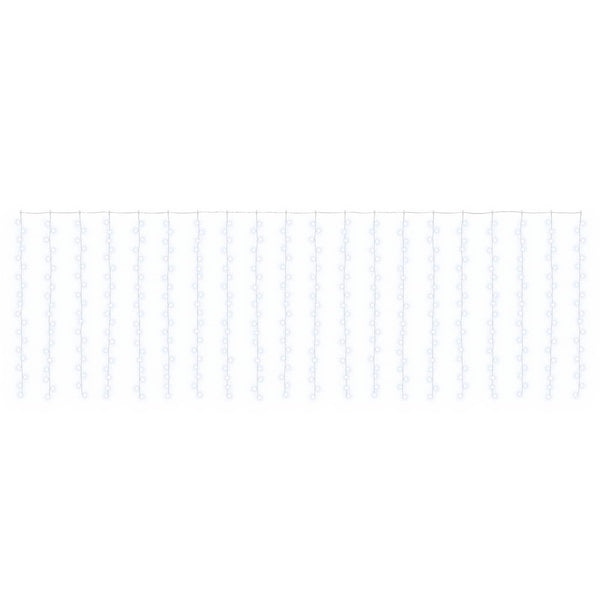 Valoverho 400 LEDiä Kylmä valkoinen 600 x 200 cm