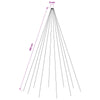 Joulukuusen Valot 210 LEDiä Kylmä valkoinen 210 cm