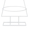Metallinen joulukuusi jalalla KUOPIO 125 cm Teräs valkoinen