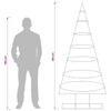 Metallinen joulukuusi jalalla KUOPIO 180 cm Teräs valkoinen