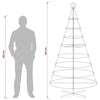 Joulukartio Puu KUOPIO 210 cm Teräs valkoinen