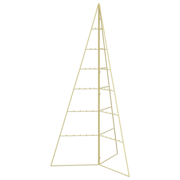 Metallinen joulukuusi KUOPIO 140 cm Teräs Kulta