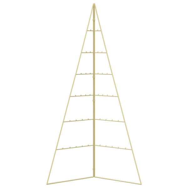 Metallinen joulukuusi KUOPIO 140 cm Teräs Kulta