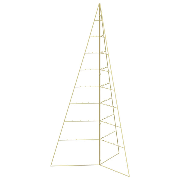 Metallinen joulukuusi KUOPIO 180 cm Teräs Kulta