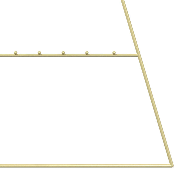 Metallinen joulukuusi KUOPIO 210 cm Teräs Kulta