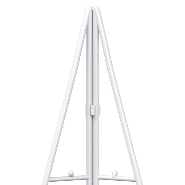Metallinen joulukuusi KUOPIO 140 cm Teräs valkoinen