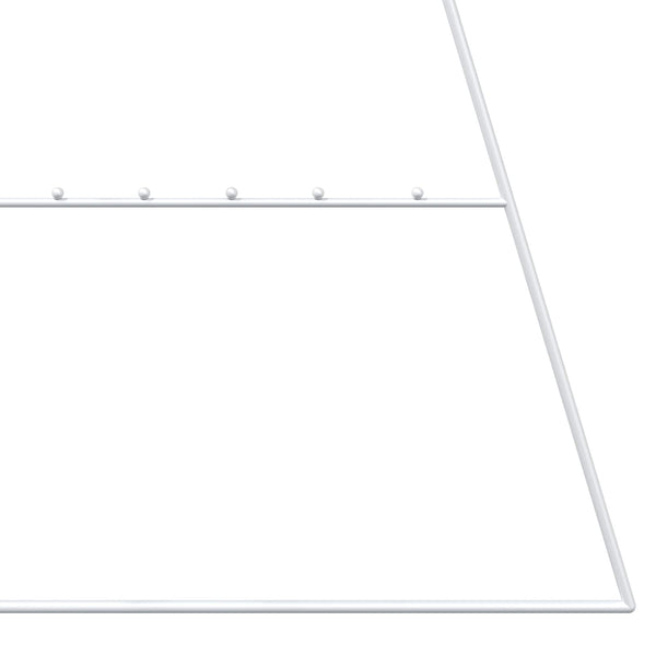 Metallinen joulukuusi KUOPIO 140 cm Teräs valkoinen