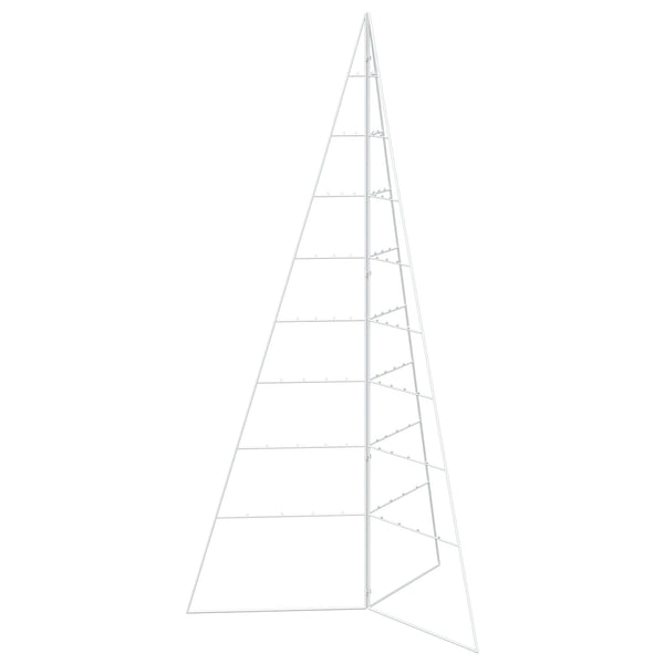 Metallinen joulukuusi KUOPIO 180 cm Teräs valkoinen