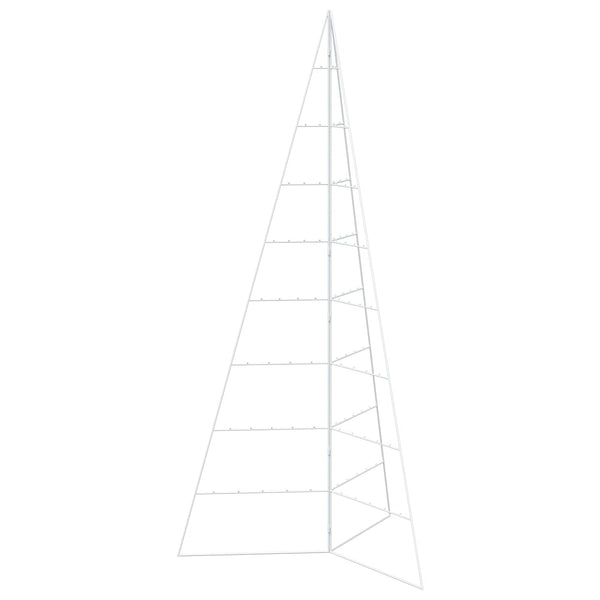 Metallinen joulukuusi KUOPIO 210 cm Teräs valkoinen