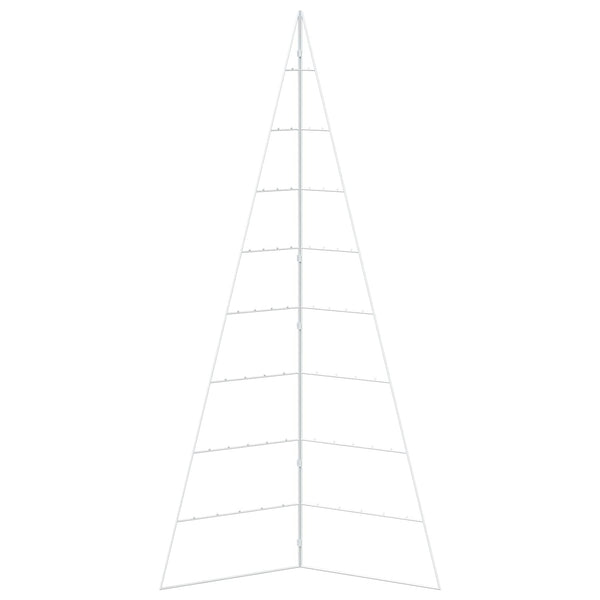 Metallinen joulukuusi KUOPIO 210 cm Teräs valkoinen