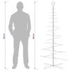 Metallinen joulukuusi jalalla KUOPIO 180 cm Teräs Kulta