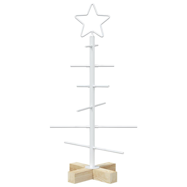 Metallinen joulukuusi jalalla KUOPIO 60 cm Teräs valkoinen