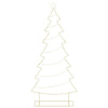 Metallinen joulukuusi jalalla KUOPIO 210 cm Teräs Kulta