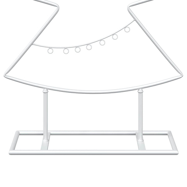 Metallinen joulukuusi jalalla KUOPIO 125 cm Teräs valkoinen