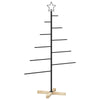 Metallinen joulukuusi jalalla KUOPIO 125 cm Teräs Musta