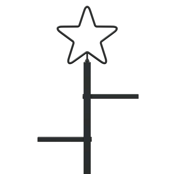 Metallinen joulukuusi jalalla KUOPIO 150 cm Teräs Musta