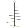 Metallinen joulukuusi jalalla KUOPIO 150 cm Teräs Musta