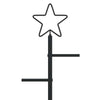 Metallinen joulukuusi jalalla KUOPIO 180 cm Teräs Musta