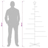 Metallinen joulukuusi jalalla KUOPIO 180 cm Teräs Musta