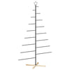 Metallinen joulukuusi jalalla KUOPIO 210 cm Teräs Musta