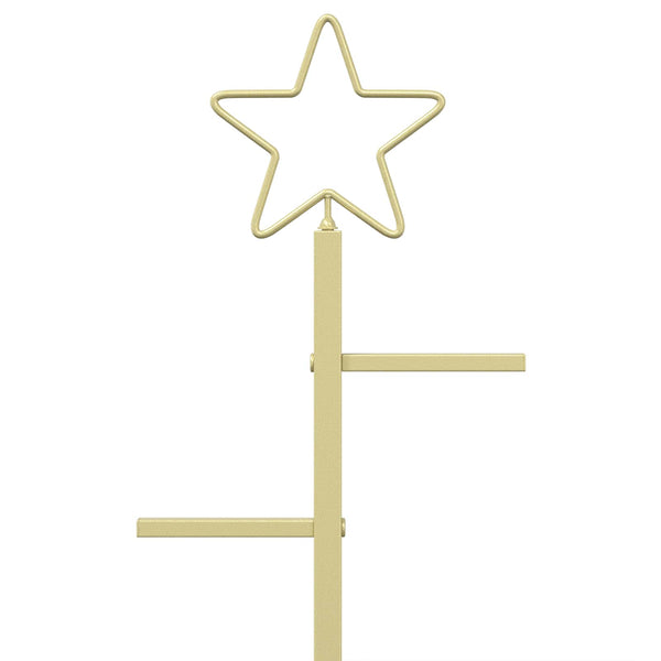 Metallinen joulukuusi jalalla KUOPIO 60 cm Teräs Kulta