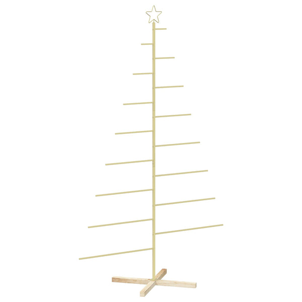 Metallinen joulukuusi jalalla KUOPIO 210 cm Teräs Kulta
