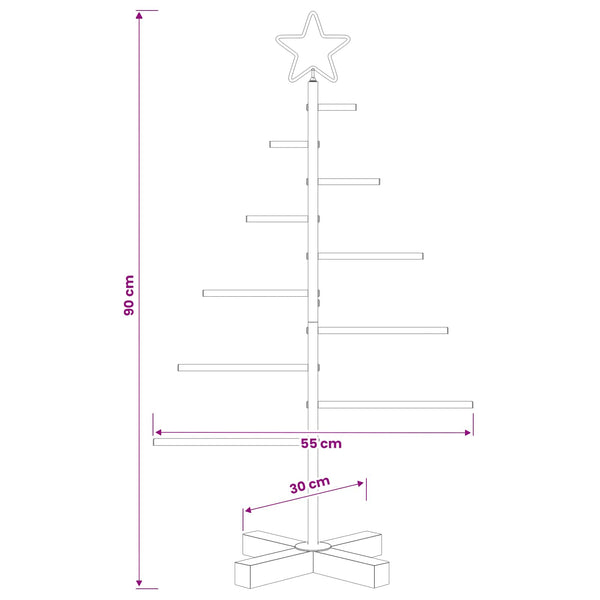 Metallinen joulukuusi jalalla KUOPIO 90 cm Teräs valkoinen