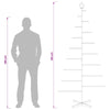 Metallinen joulukuusi jalalla KUOPIO 210 cm Teräs valkoinen