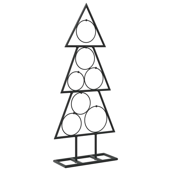 Metallinen joulukuusi jalalla KUOPIO 60 cm Teräs Musta