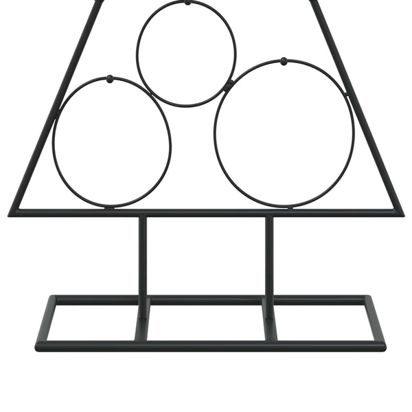 Metallinen joulukuusi jalalla KUOPIO 90 cm Teräs Musta