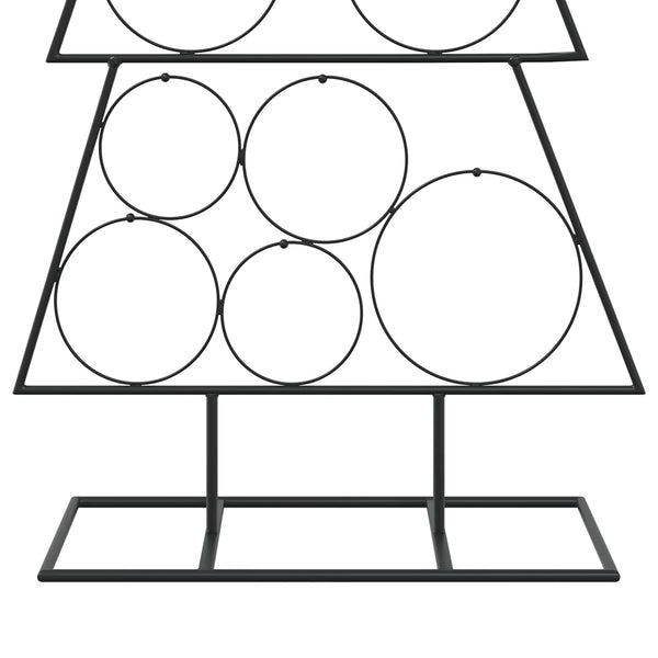Metallinen joulukuusi jalalla KUOPIO 125 cm Teräs Musta