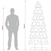 Metallinen joulukuusi jalalla KUOPIO 210 cm Teräs Musta