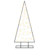 Metallinen joulukuusi LED-valoilla KUOPIO 125 cm