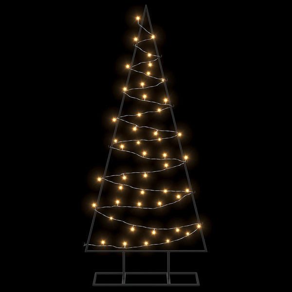 Metallinen joulukuusi LED-valoilla KUOPIO 125 cm