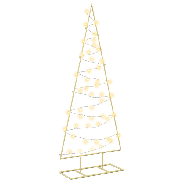 Metallinen joulukuusi LED-valoilla KUOPIO 125 cm