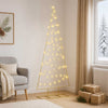 Metallinen joulukuusi LED-valoilla KUOPIO 180 cm