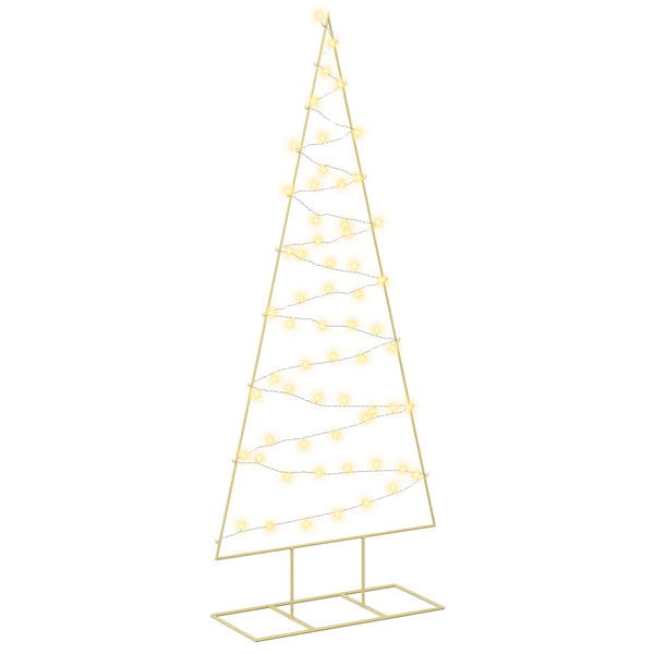 Metallinen joulukuusi LED-valoilla KUOPIO 180 cm