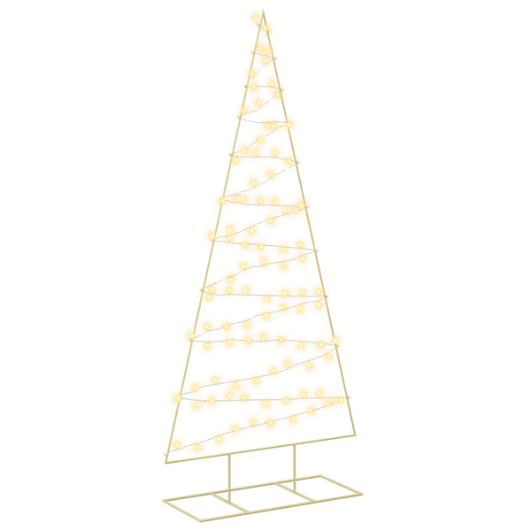 Metallinen joulukuusi LED-valoilla KUOPIO 210 cm