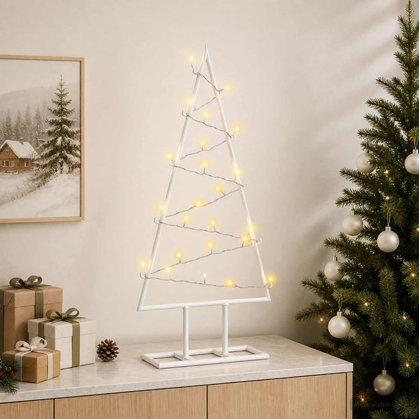 Metallinen joulukuusi LED-valoilla KUOPIO 60 cm